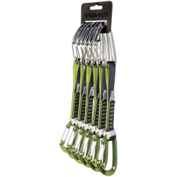 Zestaw ekspresów Camp ORBIT WIRE 18 cm 6 pack - green